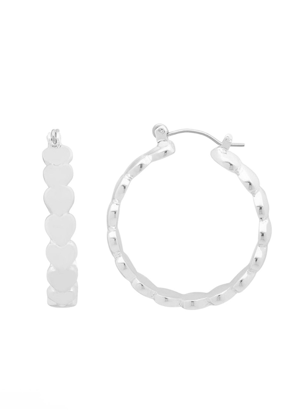 LC Lauren Conrad - Heart Hoop Earrings